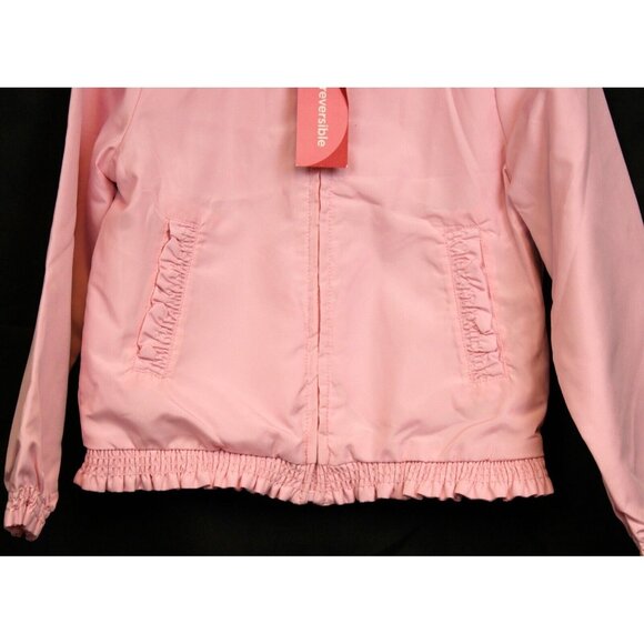 2008 Gymboree Ice Cream Social Easter Jacket sz 8 Reversible Ruffle Polka Dot - Picture 3 of 10